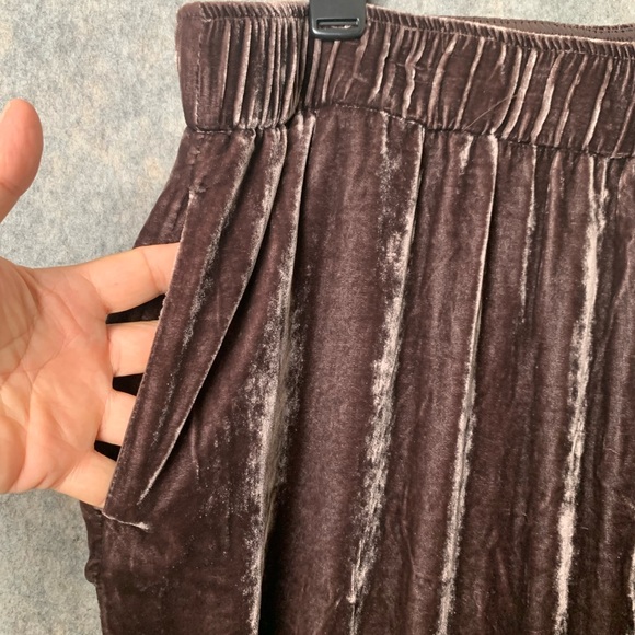 JOHNNY WAS Size XXL Embroidered Velvet Floral Wide Leg Coordinating PullOn Pants - Picture 7 of 12